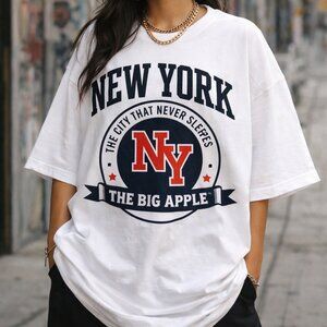 New York The Big Apple Tee — NY City That Never Sleeps Graphic T-Shirt